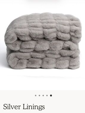 Lola Blanket- Color- Silver Linings in Size Baby Plush Throw